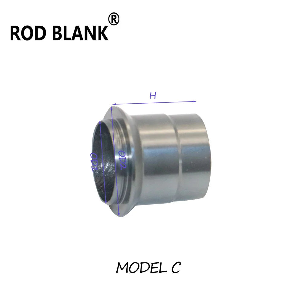 Rod Blank 5Pcs/Lot Fishing Rod Building Front Aluminum Trim Part Rod Building Component Fishing Rod Repair Aluminum Accessories