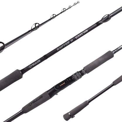Mavllos RaptorII Tuna Jigging Fishing Rod ,Lure 80-250 Line 20-50Lb Carbon Tip Ultralight Boat Fishing Rod Casting Spinning Rods