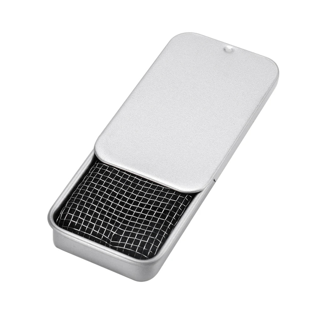 Stainless Steel Cooking Alcohol Stove Lightweight Mini Camping Cooking Stove Push-pull Box for Travel Picnic BBQ for Backpacking