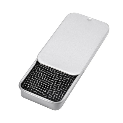 Stainless Steel Cooking Alcohol Stove Lightweight Mini Camping Cooking Stove Push-pull Box for Travel Picnic BBQ for Backpacking