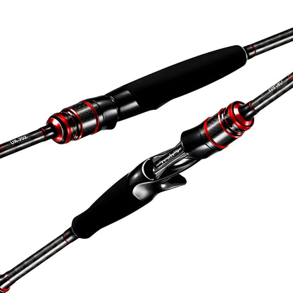 40T Carbon Fiber Lure Fishing Rod With 2 Tips,ML M Spinning / Casting Rod,Carp Bass Trout Boat Fishing Rod Equipment Accessories