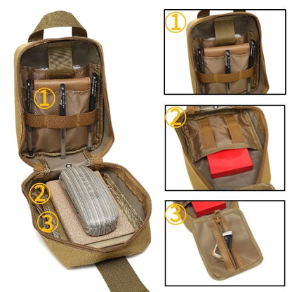 Hunting EDC Molle Pouch IFAK Waist Pack Bag Survival Emergency Medical Kit Outdoor First aid kit Camping Hiking Accessories