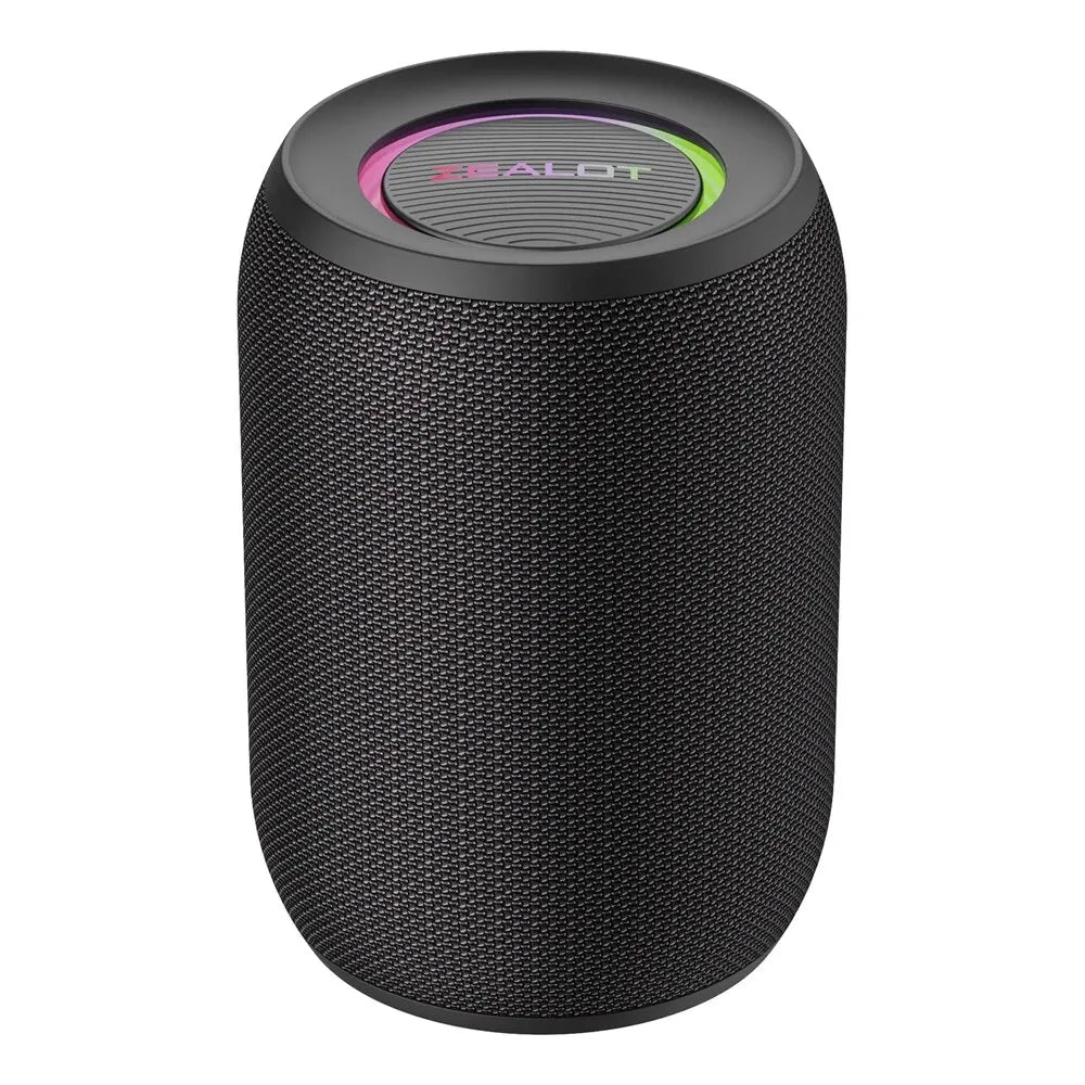 ZEALOT-S32PRO 15W Portable Bluetooth 5.2 Speaker Outdoor Waterproof Wireless TWS Mini Column Box Speaker Outdoor TF Card