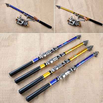 Carbon Material Sea Pole Fishing Rod Quality Telescopic fishing rod  Quality Spinning Rods 1.5m,1.8m 2.1m 2.4m  2.7m 3m