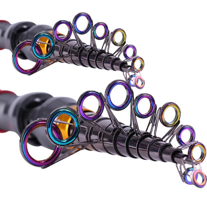 Sougayilang 99% Carbon 1.8M - 3.6M Portable Telescopic Fishing Rod Blank Spinning Rods Fish Hand Fishing Tackle Sea Rod