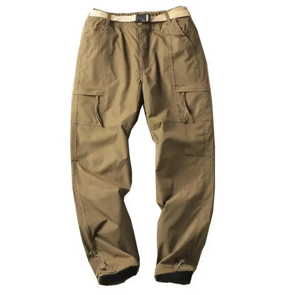 Outdoor Hiking Pants Men's Thickened Fleece Windproof Waterproof Soft Shell Straight Leg Workwear Trousers Cold Resistant Warm