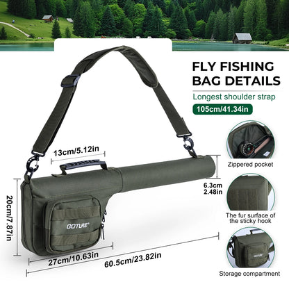 Goture Fly Fishing Rod and Reel Combo with Fly Rod & Gear Case, 9FT 4-Piece Fly Rod, Pre-Spooled Reel, Fly Line, Flies, Tool