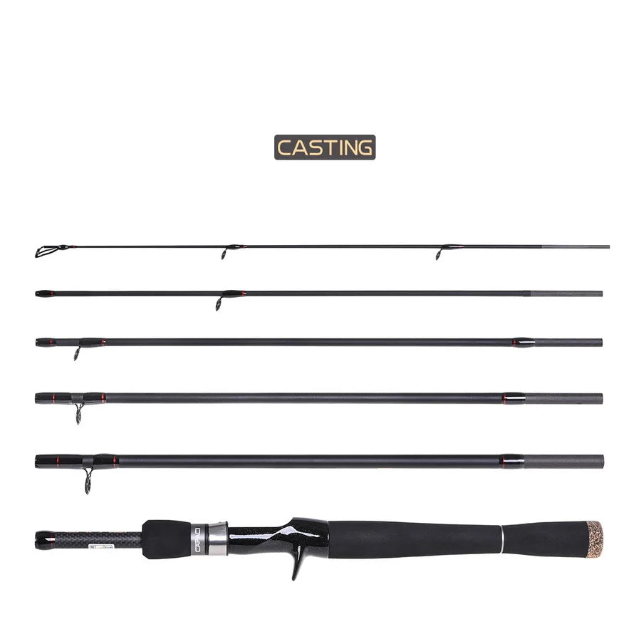 LEO Fishing Rod Casting/Spinning Rod Several Short Sections Fish Rod Telescopic Rod 1.8M-2.7M High Carbon Lure Rod Traveling Rod