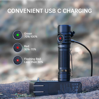 Sofirn SC29 3000 Lumens EDC Flashlight Rechargeable  XHP50B LED Powerful  21700 Torch Light Lantern IPX8 for Camping Fishing