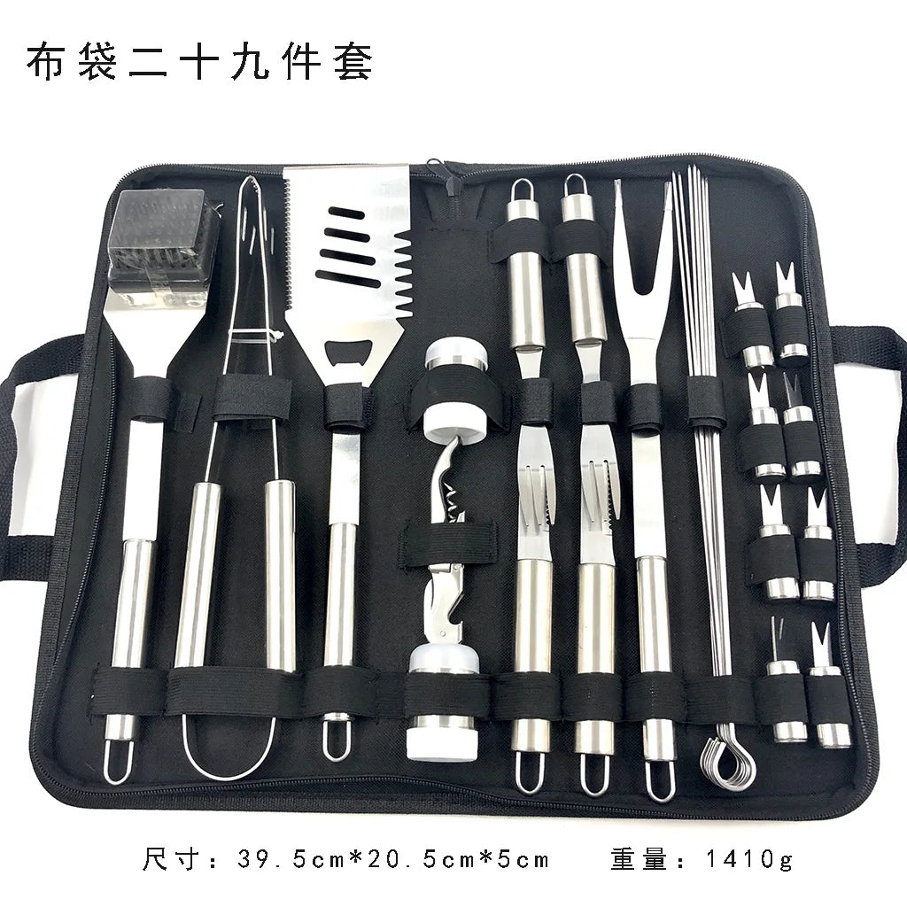 BBQ Tools Set Barbecue Grilling Utensil Accessories Camping Outdoor Cooking Tools BBQ Grill Accessories Kit Barbecue Utensils
