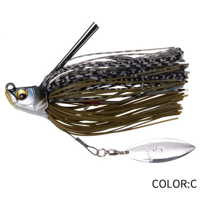 Spinner Bait Fishing Lure, Bass Jig Chatter Bait, Chatterbait Fishing Kit, Wobblers, Fishing Tackle, Spoon, 15g