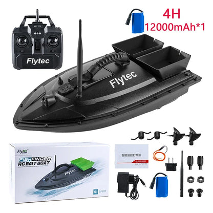 MBLN Remote Control Fishing Bait Boat, 500m Range, Single Hopper, 2kg Load, Waterproof, Cruise Control, One-Key Return.,VX