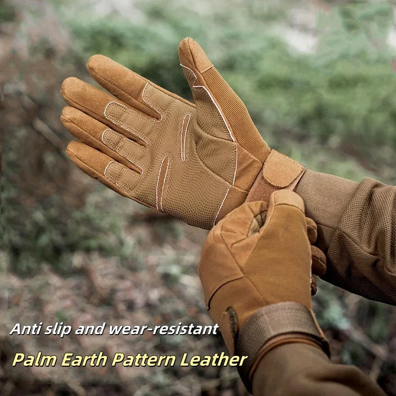 Touch Screen Anti-Skid Full Finger Tactical Gloves For Men And Women Driving Riding Hunting Motorcycle Climbing Tactical Gloves
