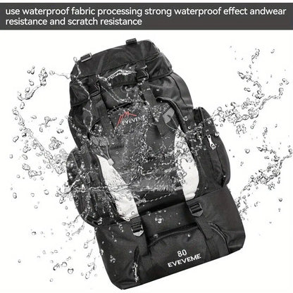1pc 70L Outdoor Casual Sports Backpack, Large Capacity For Hiking Camping, Ultralight Cycling, Travel Mountaineering Bag