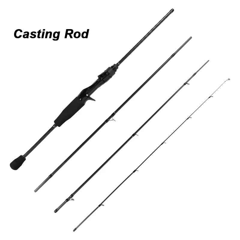MIFINE MICROBITE AJING Casting Spinning Rods 40+46T Lure Weight 0-3g/0.5-5g/1-8g/1.5-10g Fast 4 Sections Portable Fishing Pole