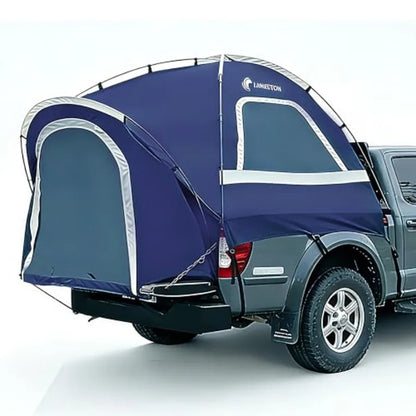 Pickup Truck Tent Fit 5.5-6 6.5ft Truck Bed Waterproof PU3000 High Density Polyester Ox Windproof Pole and Insect-Prevention Do