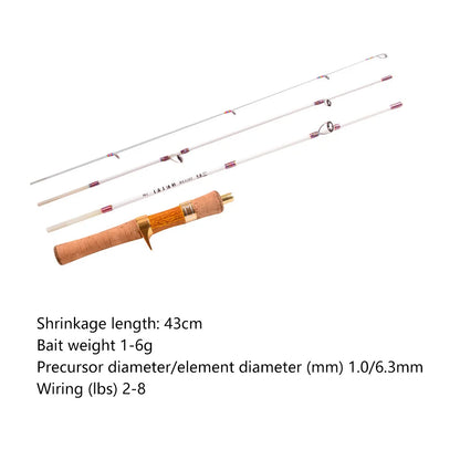 Telescopic Fishing Rod XUL Soft Ultralight Mini Fishing Pole Rotatable Portable Fishing Rods 4 Section Fiberglass Fishing Tackle
