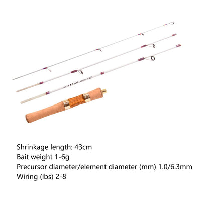 Telescopic Fishing Rod XUL Soft Ultralight Mini Fishing Pole Rotatable Portable Fishing Rods 4 Section Fiberglass Fishing Tackle