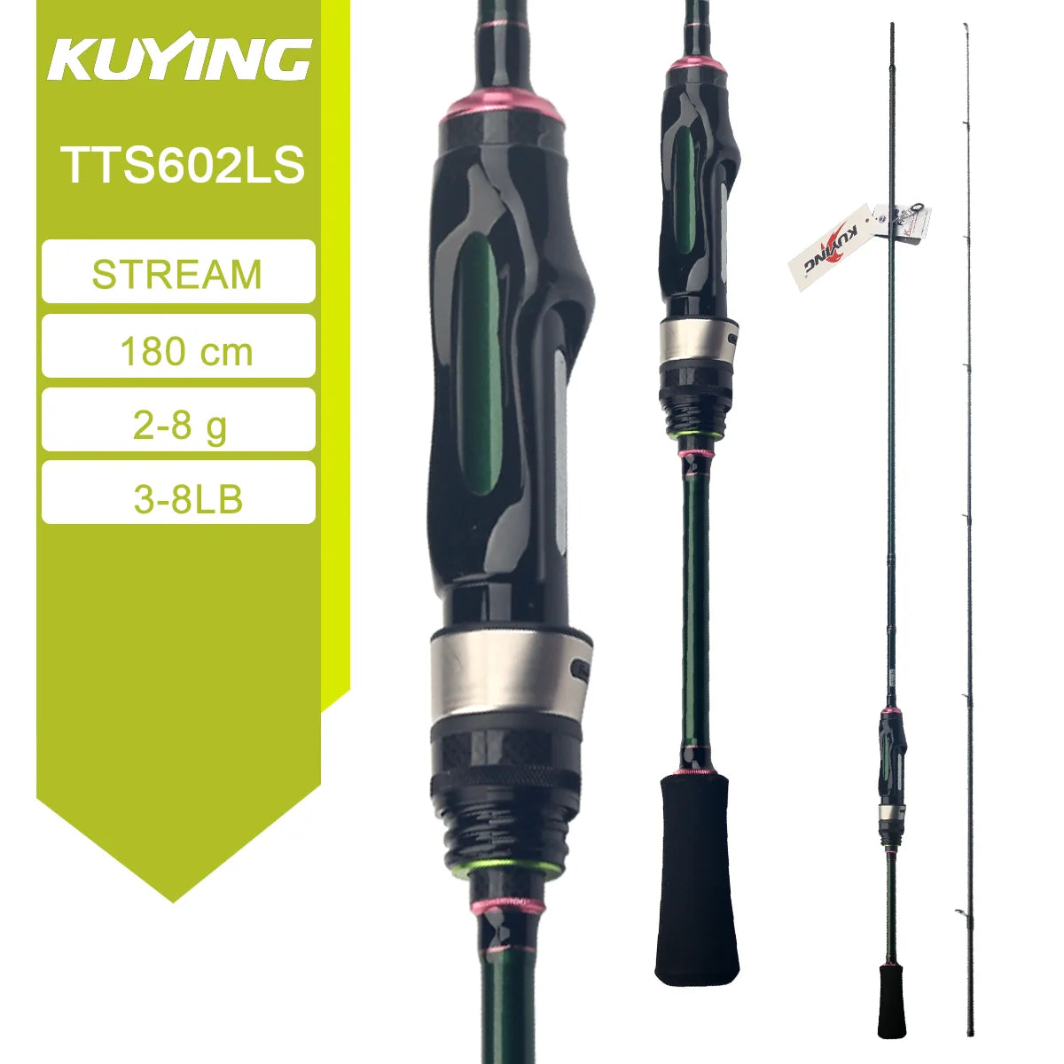 KUYING TETON Stream Trout 1-3lb 2-4lb 3-8lb Fishing Rod Lure Cane Spinning Baitcasting FUJI Carbon UL L SUL Ultralight