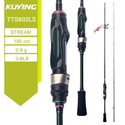 KUYING TETON Stream Trout 1-3lb 2-4lb 3-8lb Fishing Rod Lure Cane Spinning Baitcasting FUJI Carbon UL L SUL Ultralight