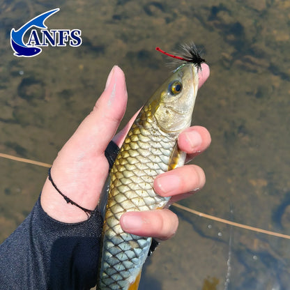 ANFS 4pcs Fly Fishing Flies with Storage Box ,Fly Fishing Lure Bait for Trout,Hand Made Fly Fishing Kit