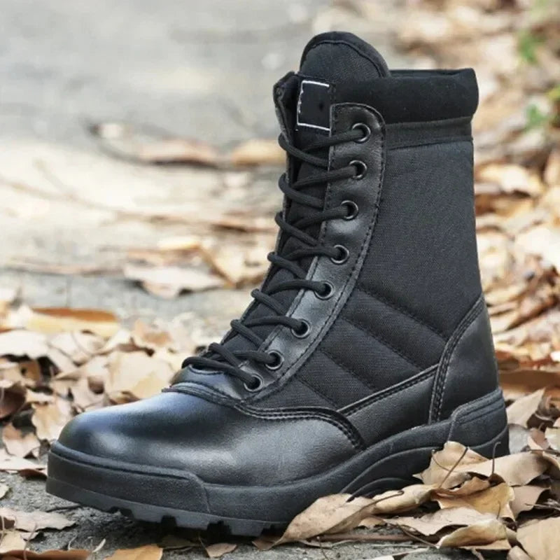 New Popular Fashion Men's Boots Winter Outdoor Leather  Breathable Combat  Plus Size Desert Boots Men's Hiking Shoes