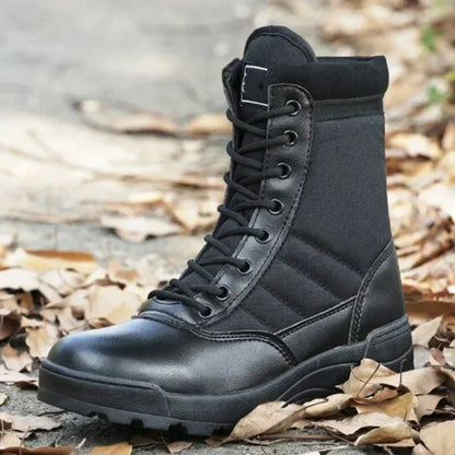 New Popular Fashion Men's Boots Winter Outdoor Leather  Breathable Combat  Plus Size Desert Boots Men's Hiking Shoes