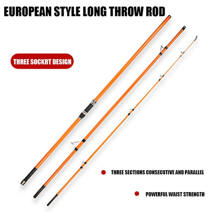 3.3/3.6/3.9/4.2M Carp Rod 35kg Surf Fishing Rod 80-350g 20-60LB Travel Surf Spinning Rod 3 Piece Carbon Saltwater Fishing Pole