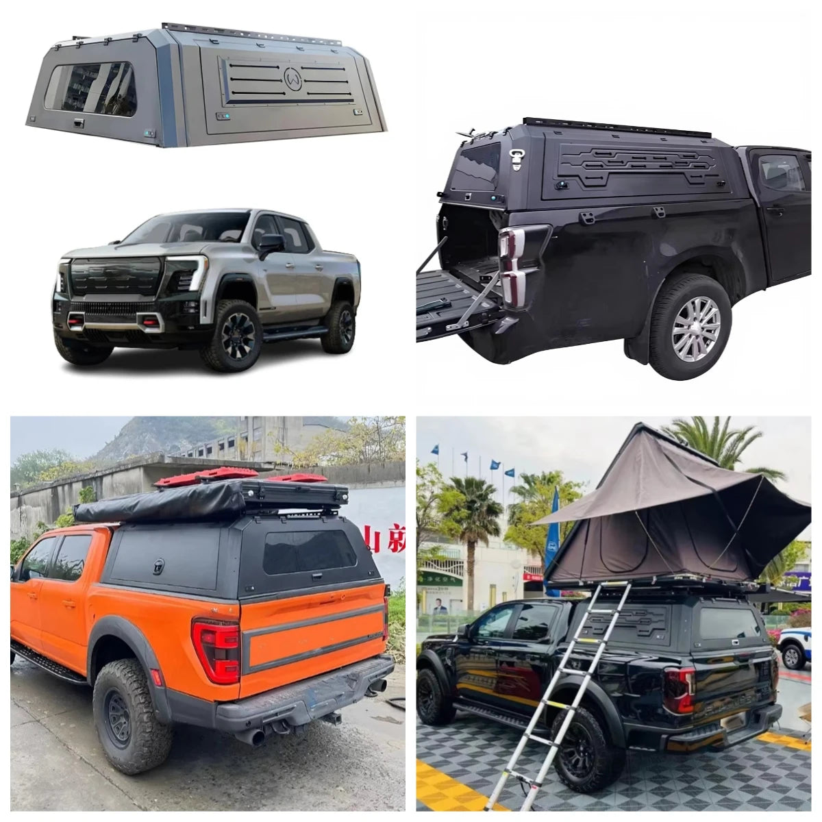 STLF Wholesale Waterproof Black Manganese Steel Hardtop Canopy Tailbox Cover For JAC T6 V7 K5 T9 T6 EV T8EV Hunrer EV