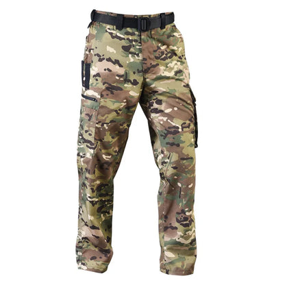 Tactical Pants Mens Outdoor Cargo Trousers Multi-pocket Waterproof Pant Outdoor Workwear Hiking Hunting Pants Wear Resistant