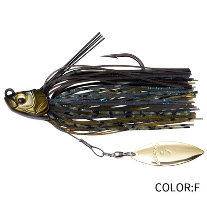 Spinner Bait Fishing Lure, Bass Jig Chatter Bait, Chatterbait Fishing Kit, Wobblers, Fishing Tackle, Spoon, 15g