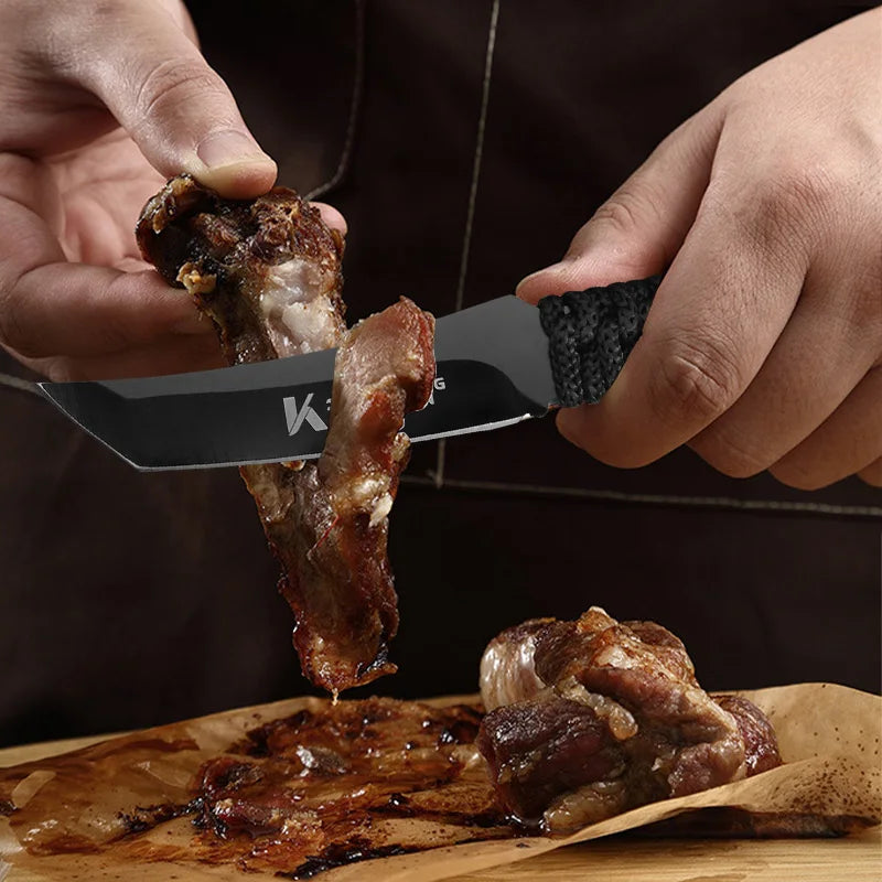 Hand Forged Blade Barbecue Boning Knife Cleaver Meat Chop Vegetable Kitchen Knives Slicing Fruit Fish Filleting Knife Chef Tools