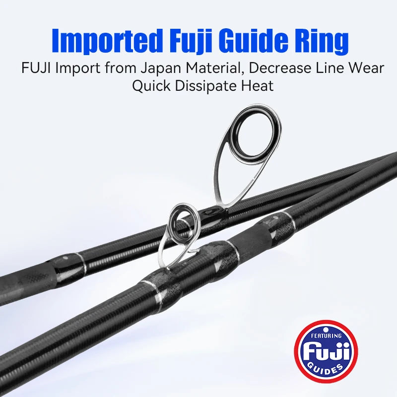 Leydun New BROOK Super Light Fishing Rod 4+1 Section 74g MF Action Fuji Guide M/ML Travel Spinning Casting Rod for Bass Pike
