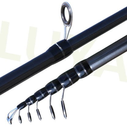 SIECHI Telescopic Fishing Rod 24T Carbon Fiber 1.8M-3.0M Travel Spinning Rods Lure Weight 3-18g 6-27g Solid Tip Rods