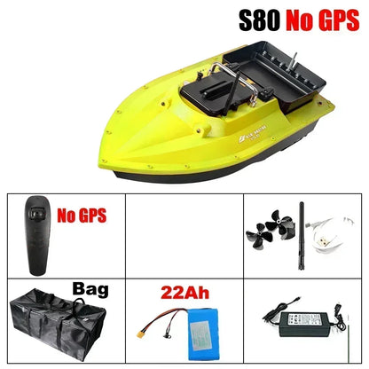 12V GPS Rc Bait Boat 500M Intelligent Cruise Control One Click Return High Speed Night Fishing Pulling Net Towing Hook Carp Boat