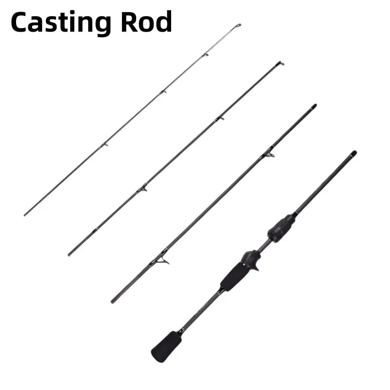 Mavllos Resolute  Carbon Bass Fishing Spinning Rod Lure 0.8-7g Line 2-6lb Toray 30T Solid Tip Fast Action Light BFS Casting Rod