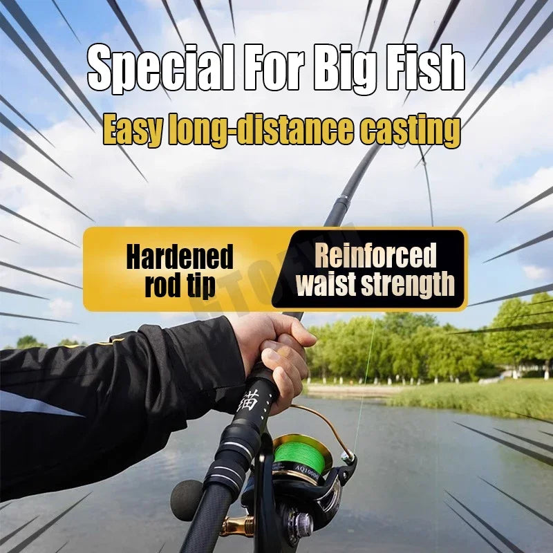 3.6m 4.5m 5.0m 5.4m Telescopic Fishing Rod Distance Throwing Spinning Rod Throwing Surfcasting Carbon Baitcasting Beach Rock Rod
