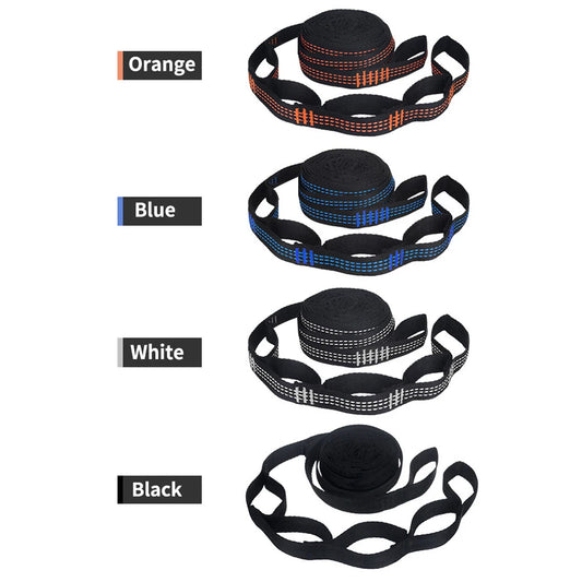 One Pair Tree Swing Hanging Hammock Straps Rope Heavy Duty Load Capacity Outdoor Camping Hiking Hammock Hanging Belt