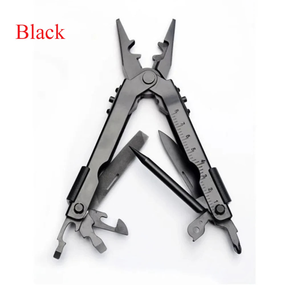 1PC，Multi-functional Combination pliers Outdoor Tools Screwdriver Stainless Steel Folding Repair Hand Tools Hiking Gear Tools