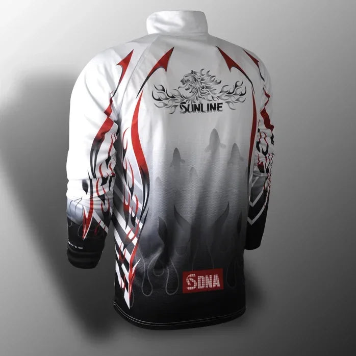 S-5XL Summer SUNLINE Fishing Clothing  Long Sleeve Fishing Shirt  Sun Protection Anti-mosquito Anti-uv Breathable Outdoor Sports