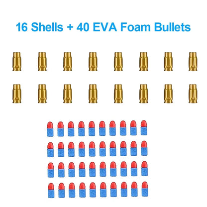 80Shells And 100 Soft EVA Bullets For Toy gun Glock Colt 1911 Shooting Game For Kids Boys
