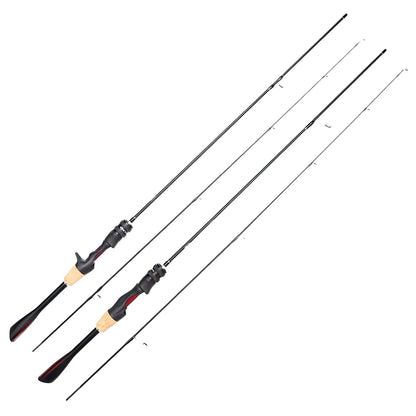UL Ultra Light Carbon Fiber Lure Fishing Rod Tool for Carp Bass Trout,Spinning Casting Rod,1.8m 1.68m,Small Bait Fishing Pole
