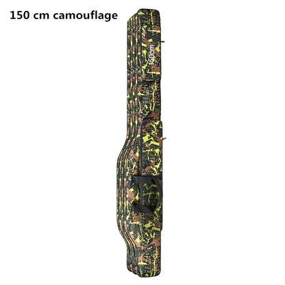 1.3m/1.5m double-layer foldable big belly sea fishing bag, outdoor storage fishing kit, double shoulder fishing rod bag