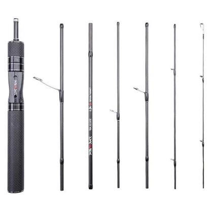 Mavllos Tiger Wind Carbon Telescopic Spinning Fishing Rod Lure 3-15g L Power 1.56M 1.83M Travel Telescope Casting Spinning Rod