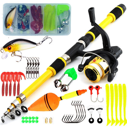 Ultra short rod wheel set 1.8m children's fishing rod and gear set