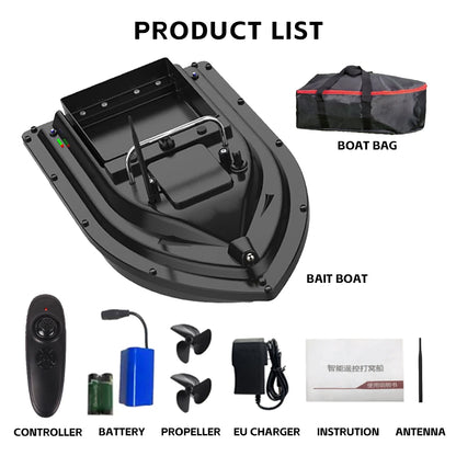 LOKEEVAN D16 Bait Boat  Remote Control 300m Range 12000mAh 1.5KG Load Large Bait Container 2.4GHz Remote For Outdoor Fishing