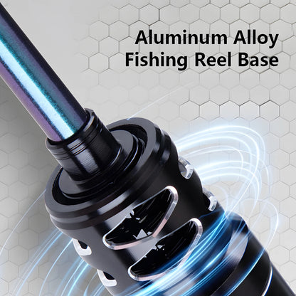 UL Ultra-light Carbon Fiber Lure Fishing Rod Tool for Bass Carp Trout,Spinning / Casting Rod,Solid Tip Small Bait Fishing Pole