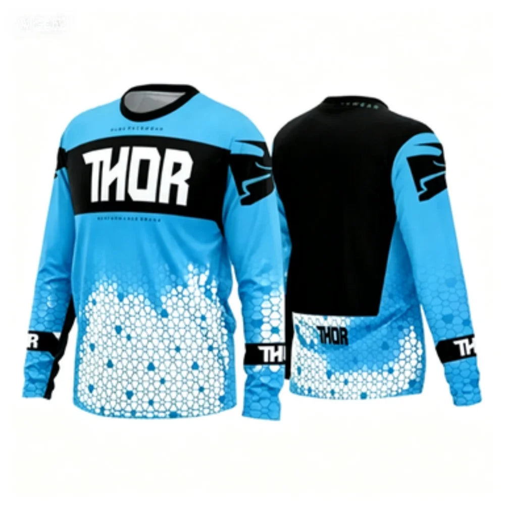 THOR Motorcycle Riding Jacket Long Sleeve Breathable Professional Racing Suit Outdoor Sports Protective Gear for Off-Road Riders
