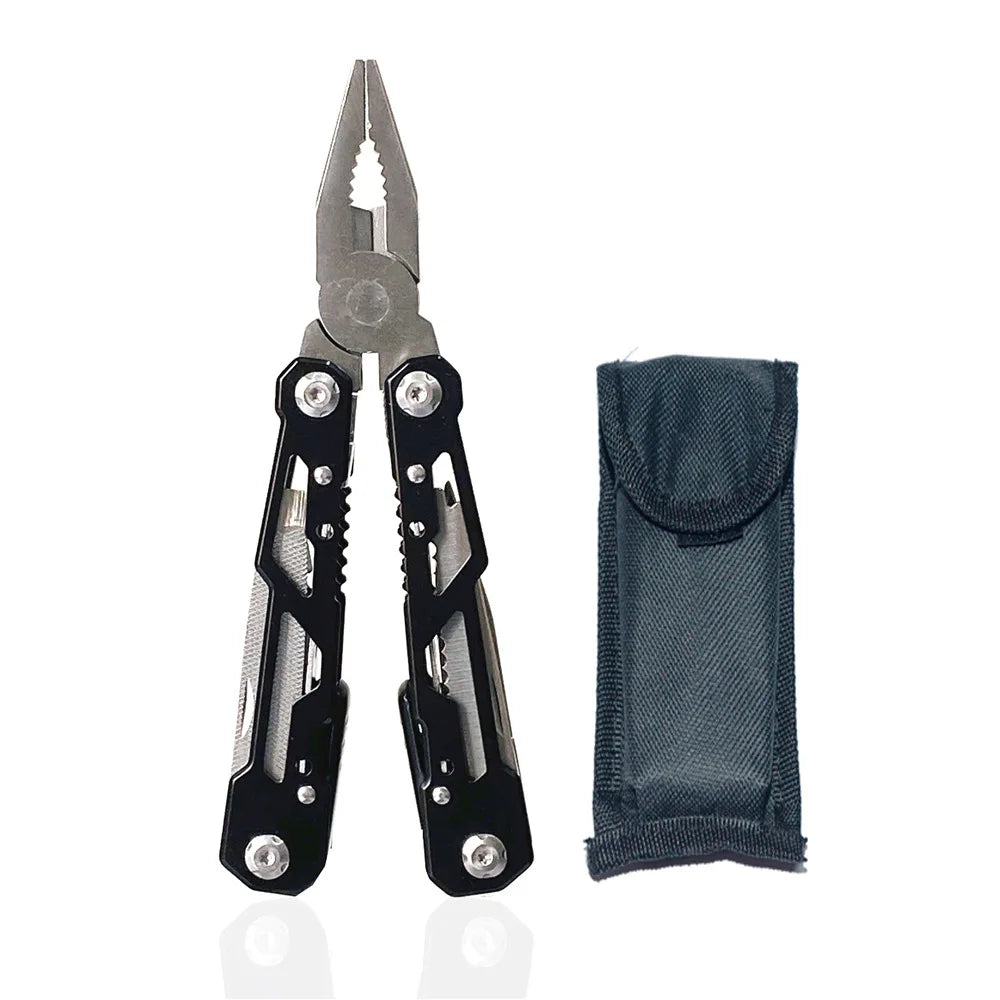 Heavy-Duty Multifunction Tactical Pliers, 420HC Stainless Steel EDC Folding Tool with Nylon Sheath, Gift for Men Dad Husband