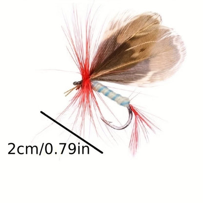 12 High-quality fly fishing fly kit - Trout、Weever、Handmade bait for salmon - Effective in both saltwater and freshwater - Incre